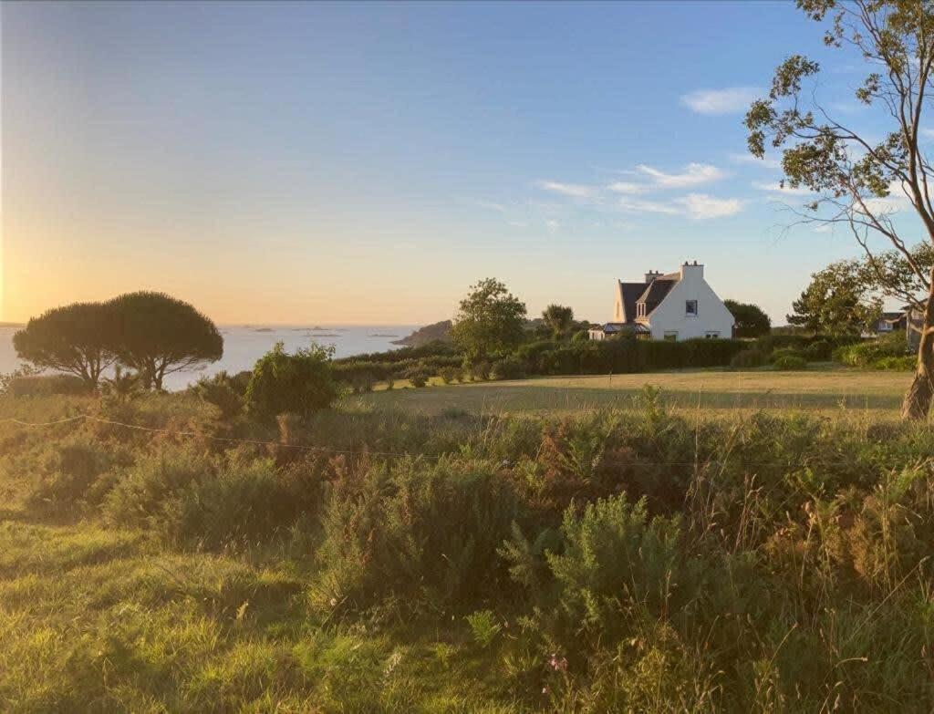 Kermartin - Maison De Famille Avec Vue Sur La Baie De Morlaix Plouézocʼh Eksteriør billede